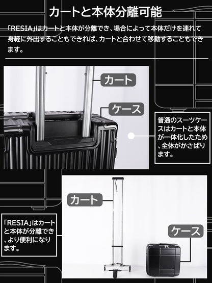 分離式ミニスーツケース「RESIA」