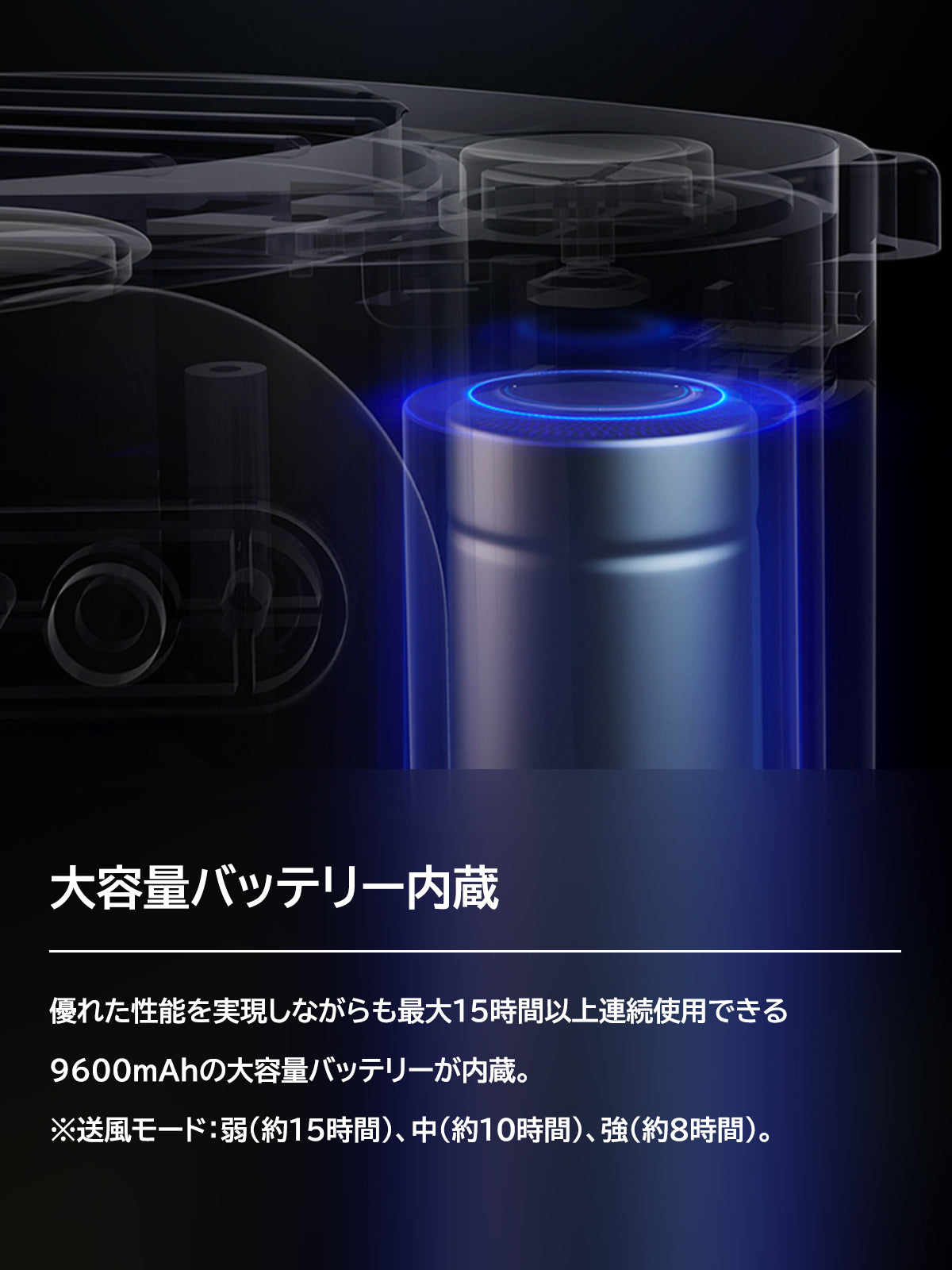 多機能ポータブル扇風機「WalkFan」
